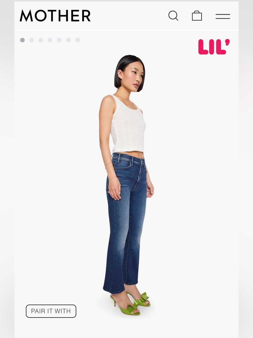 MOTHER Jeans Lil Hustler Ankle Jeans